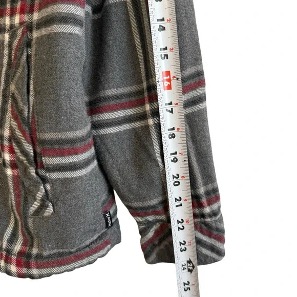 Hurley Sherpa Lined Snap Buttons w/ Pockets‎ 100% Cotton Shacket Men Size S #418 - Picture 7 of 11